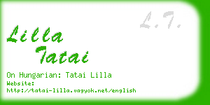 lilla tatai business card